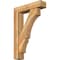 Ekena Millwork Balboa Block Rough Sawn Bracket w/ Offset Brace, Western Red Cedar, 6"W x 24"D x 36"H BKT0604X24X36BOA05RWR - alternate 1